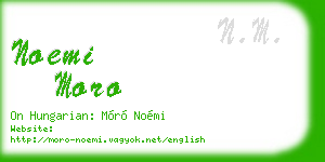 noemi moro business card